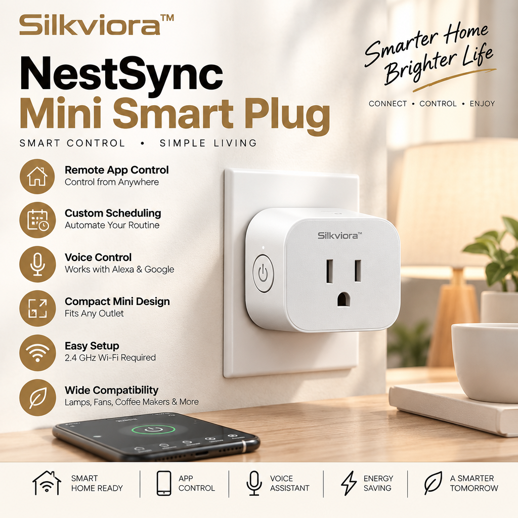 Silkviora™ NestSync Mini Smart Plug