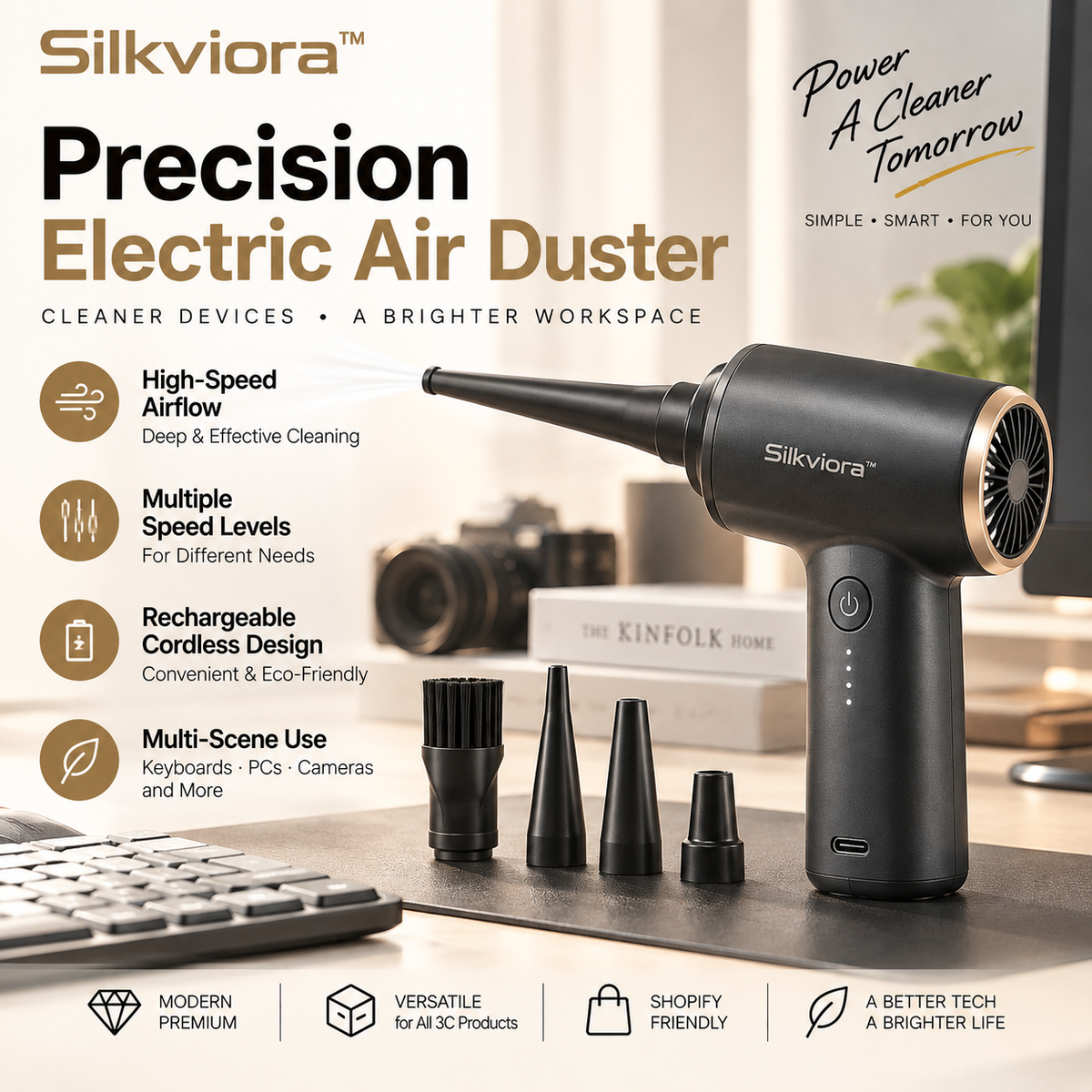 Silkviora™ Precision Electric Air Duster