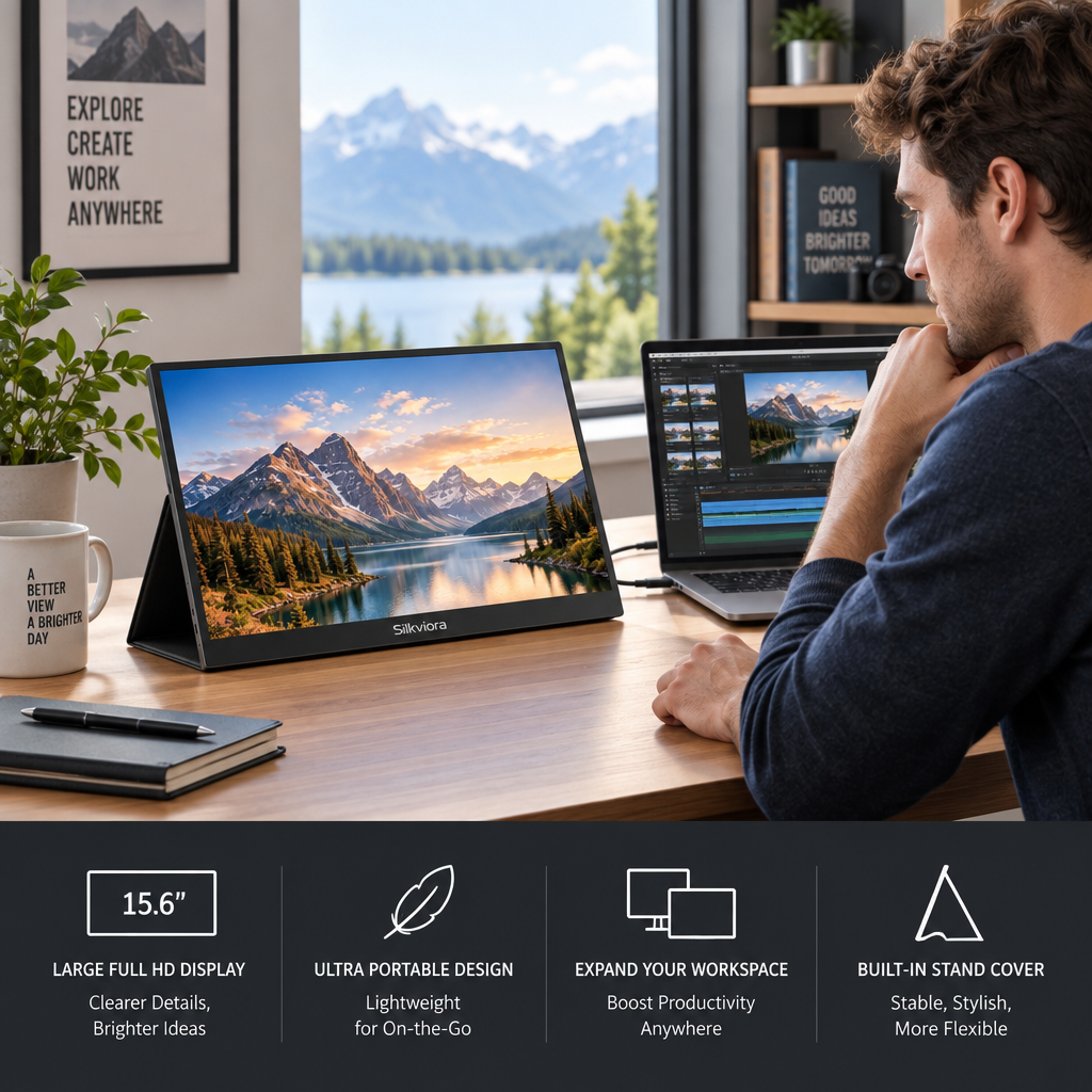 Silkviora™ VistaFold Portable Monitor