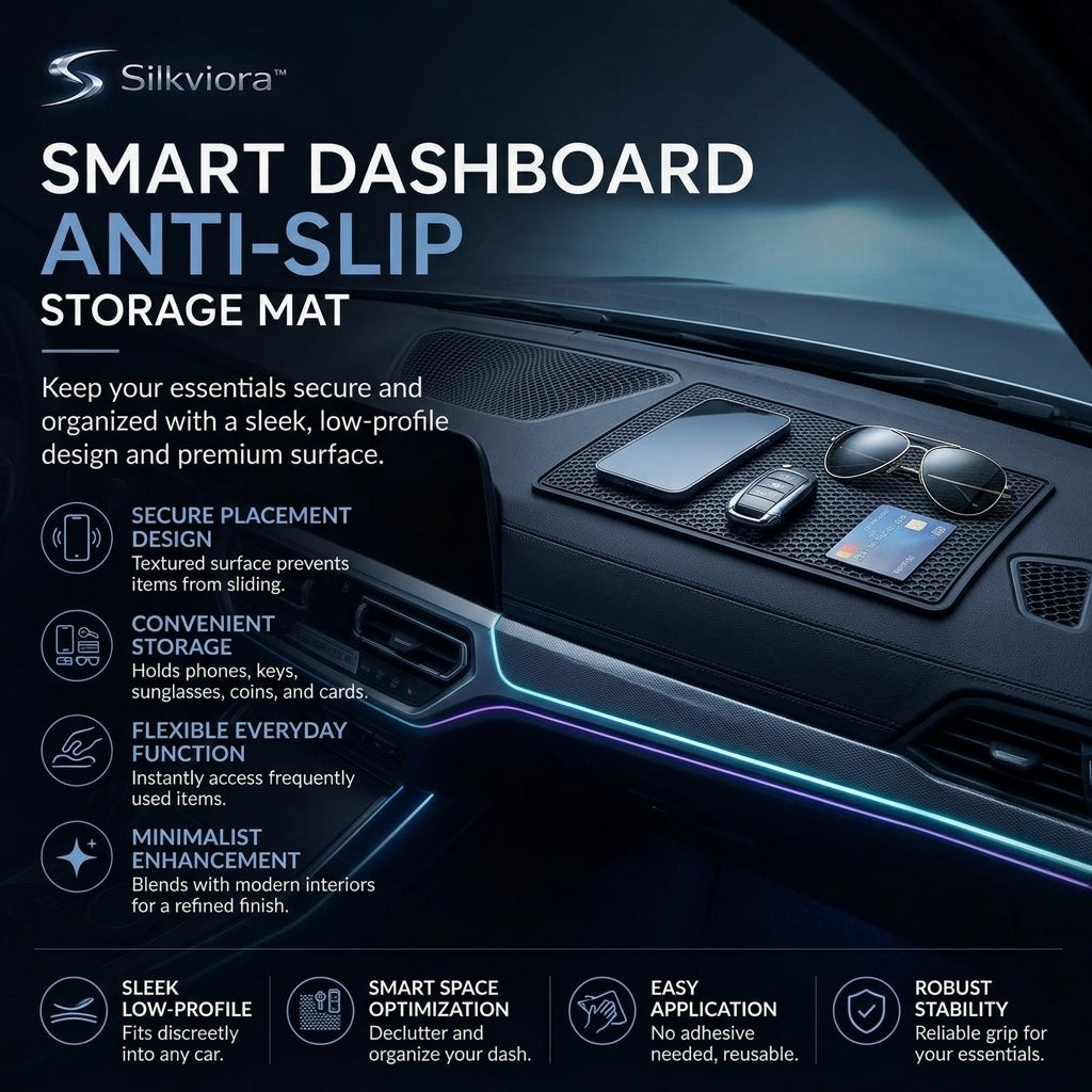 Silkviora™ Car Dashboard Anti-Slip Storage Mat