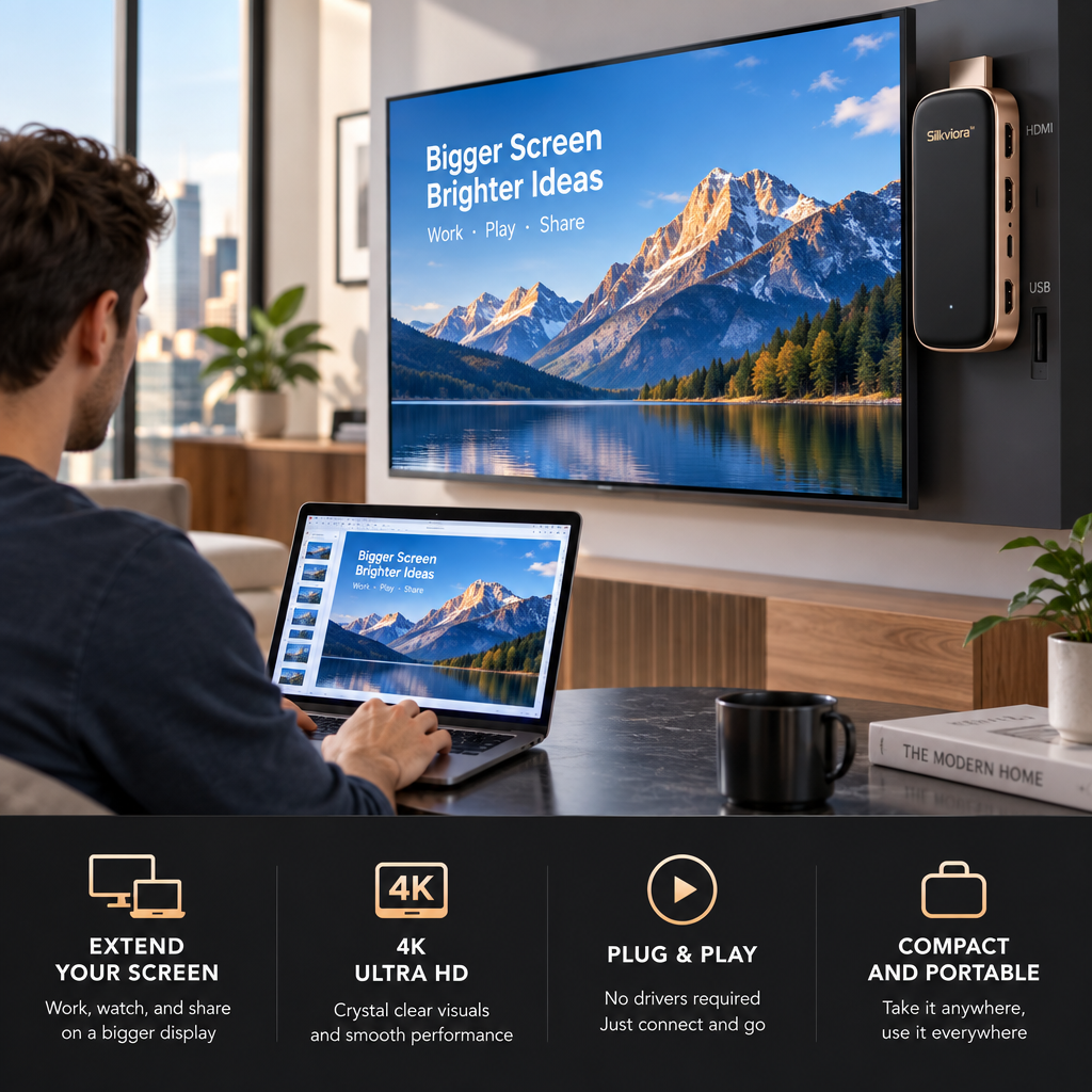 Silkviora™ AirLink HDMI Wireless Display Adapter