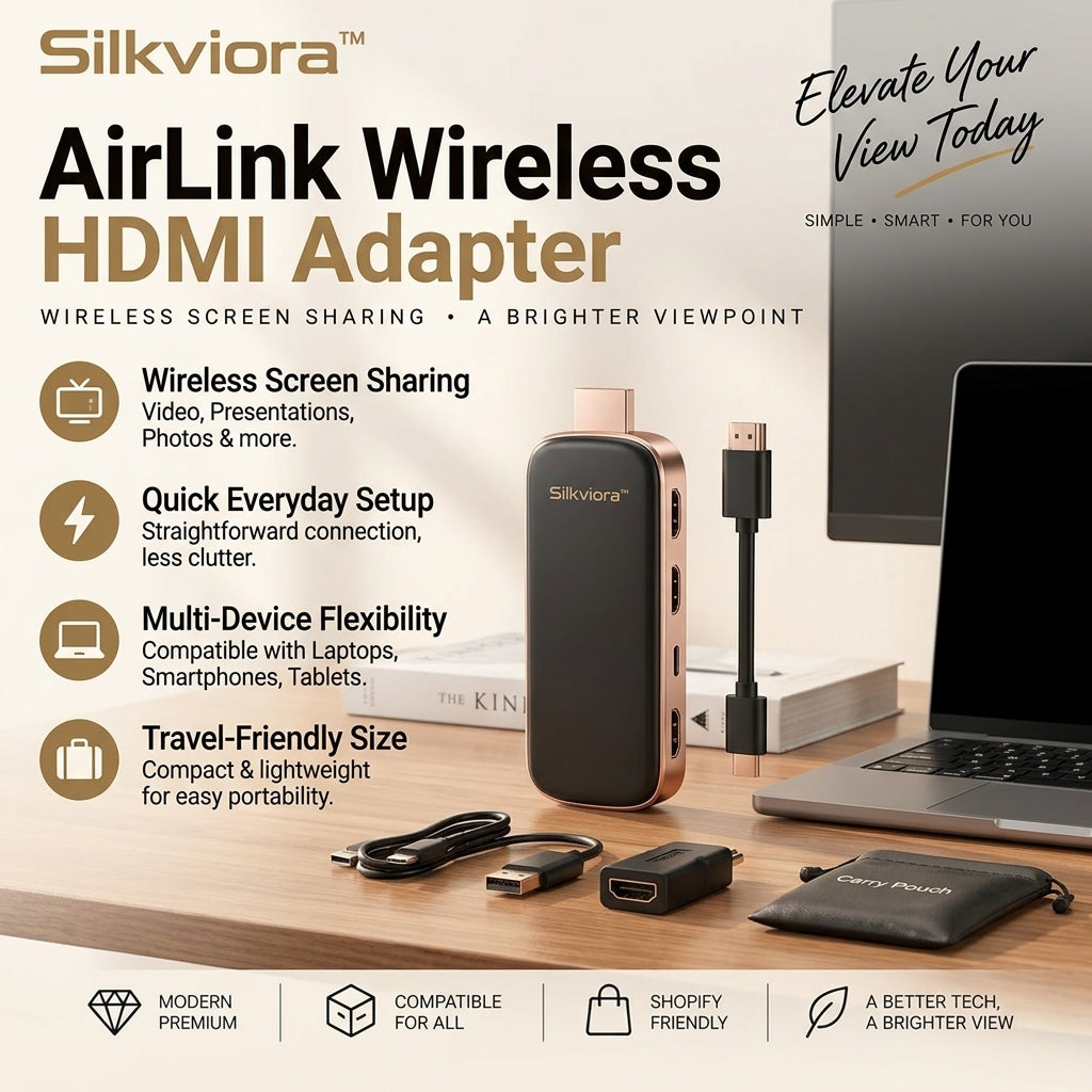 Silkviora™ AirLink HDMI Wireless Display Adapter