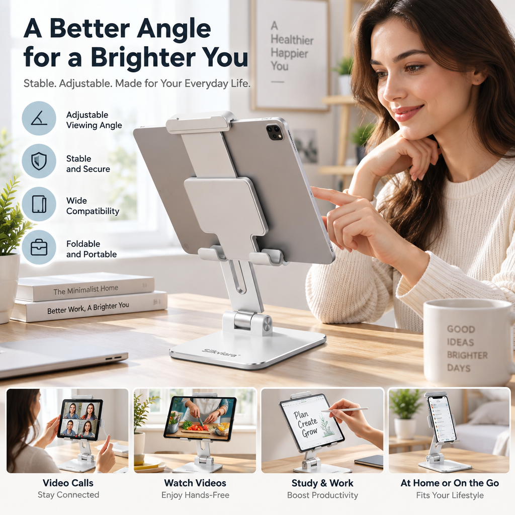 Silkviora™ FlexView Adjustable Phone & Tablet Stand