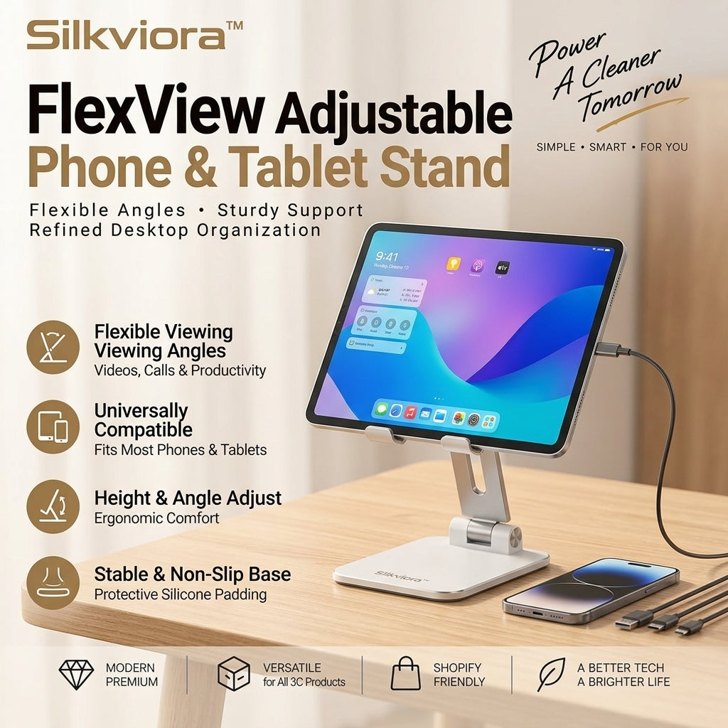Silkviora™ FlexView Adjustable Phone & Tablet Stand