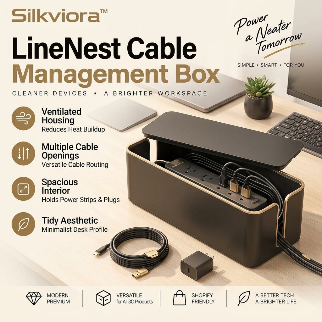 Silkviora™ LineNest Cable Management Box