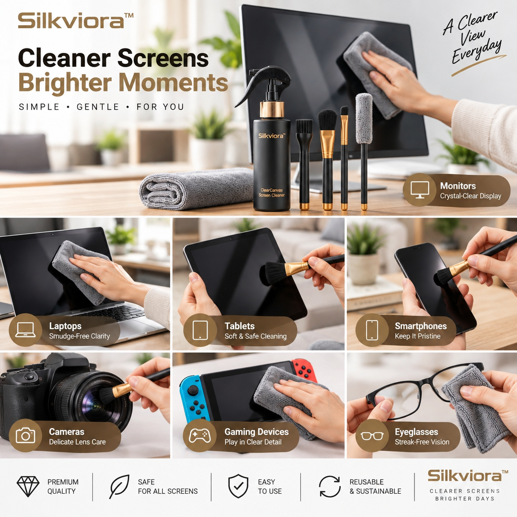 Silkviora™ ClearCanvas Screen Cleaning Kit