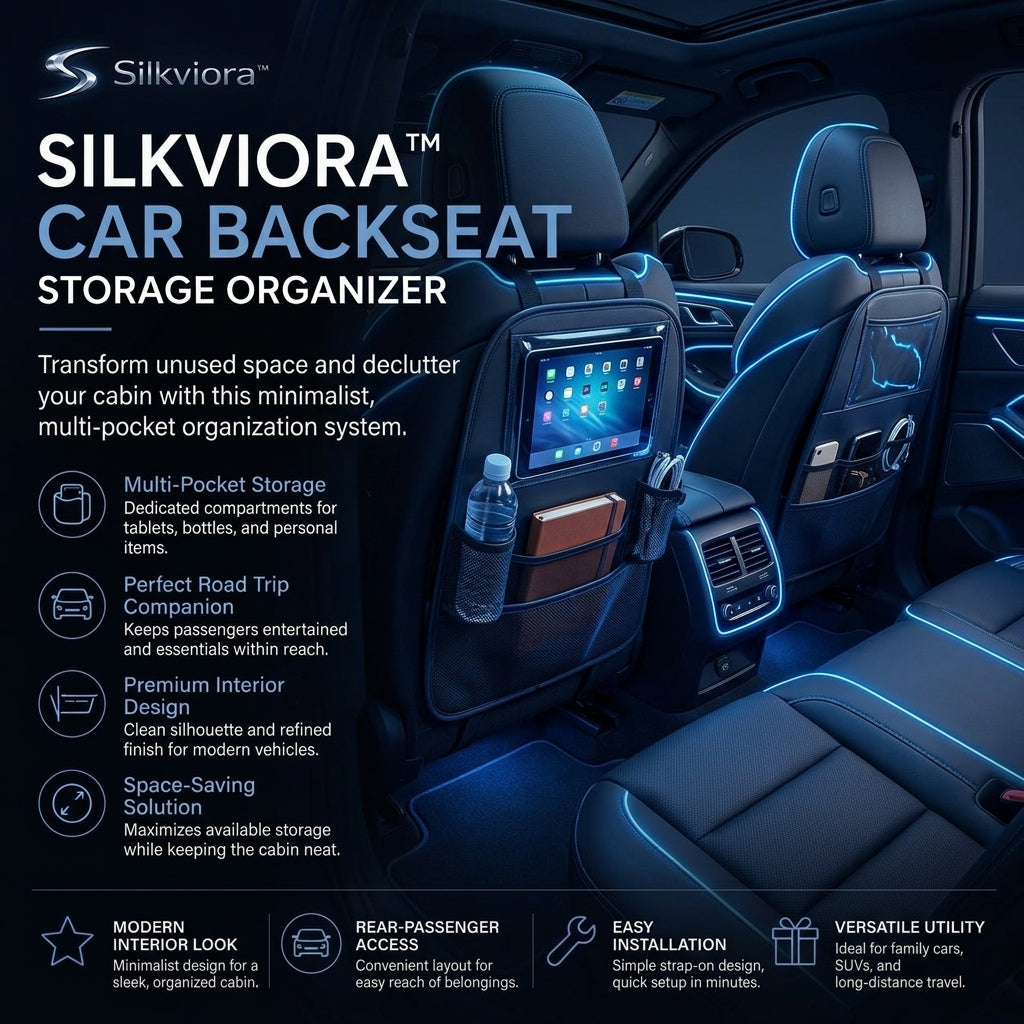 Silkviora™ Car Backseat Storage Organizer